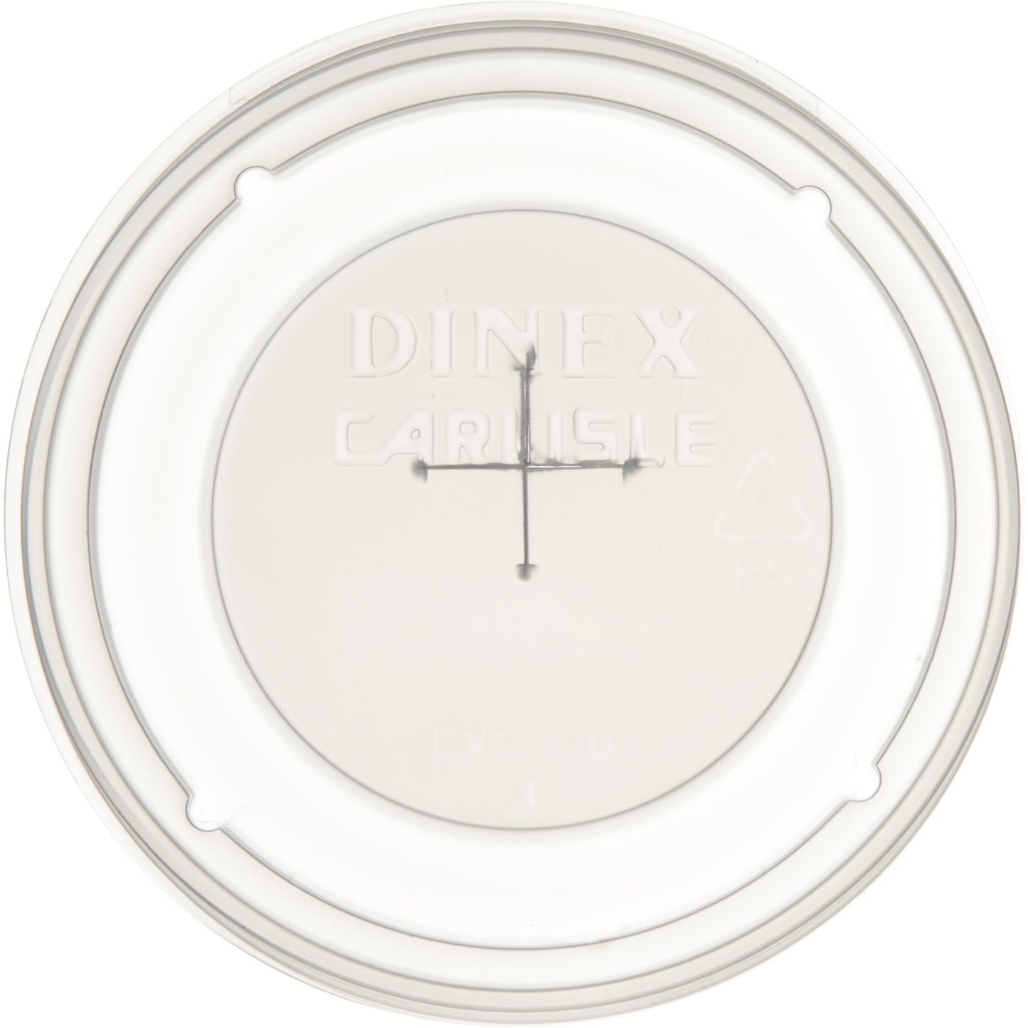 Dinex DX5900ST8714 Translucent Fenwick Tumbler Lid with Straw Slot (1000/cs)