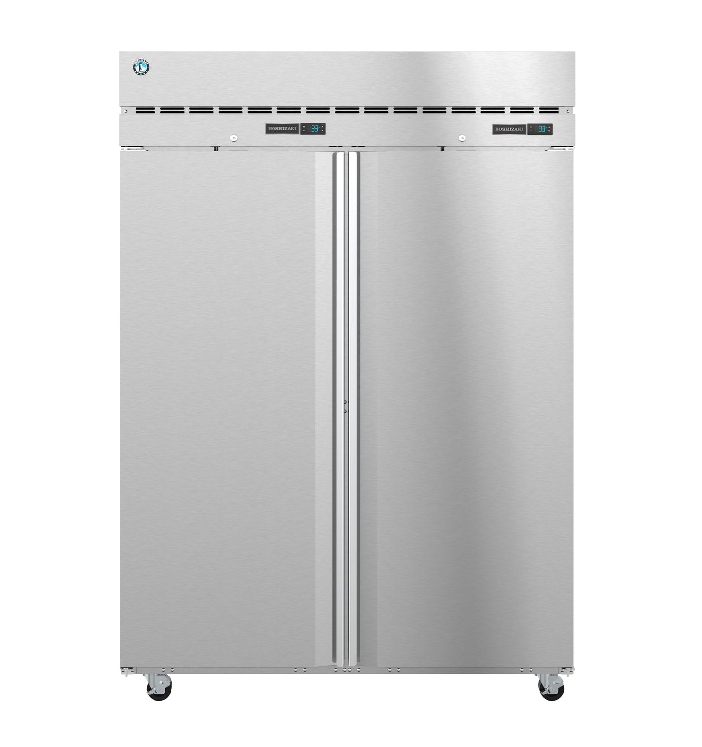 Hoshizaki DT2A-FS One Section Half Stainless Steel Doors with Lock Upright Dual Temp Refrigerator and Freezer