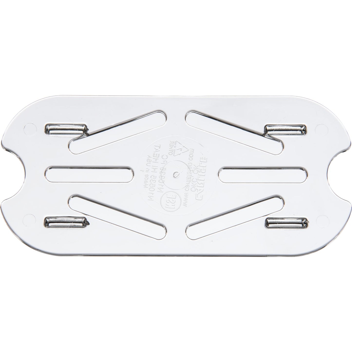 Carlisle 1033507 1/9 Size Clear Polycarbonate StorPlus Food Pan Drain Grate