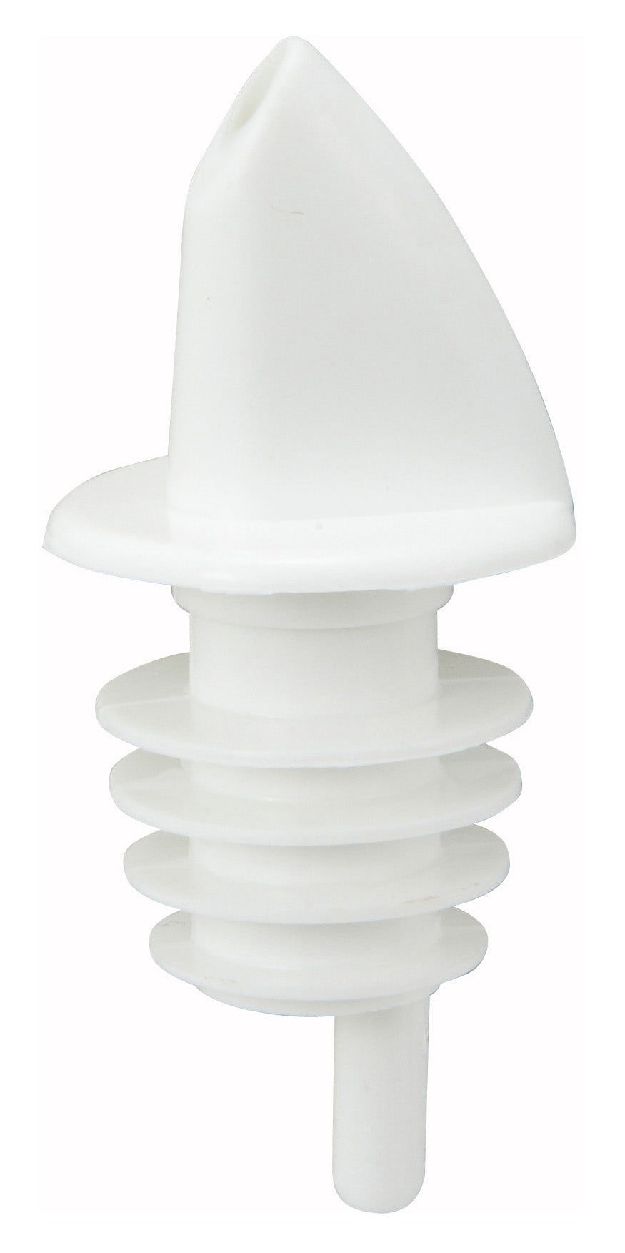 Winco PPR-2W White Free Flow Pourers