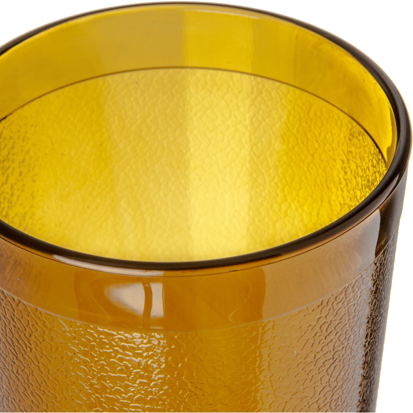 Carlisle 5212-813 12 oz Amber SAN Stackable Tumbler (12/st)