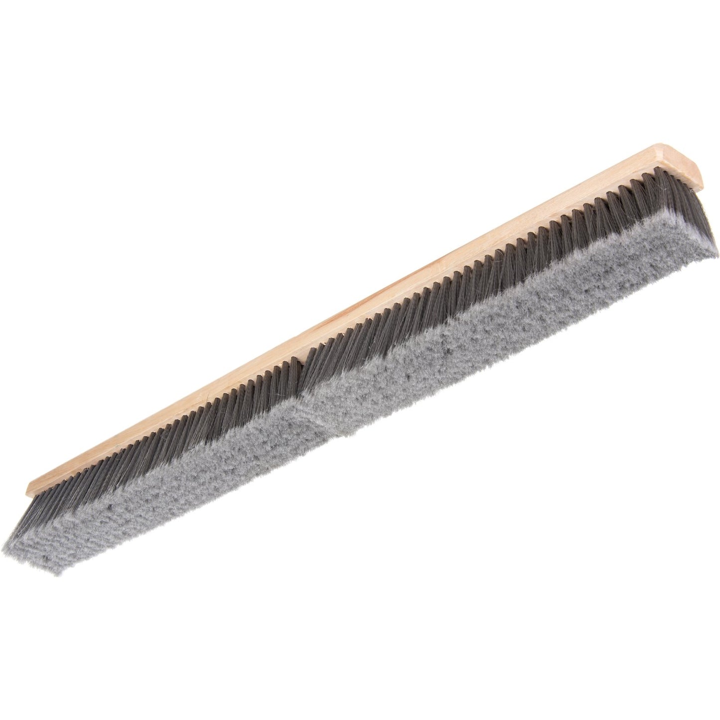Carlisle 3621953623 36" Flo-Pac Hardwood Push Broom Head with Gray Flagged Polypropylene Bristle