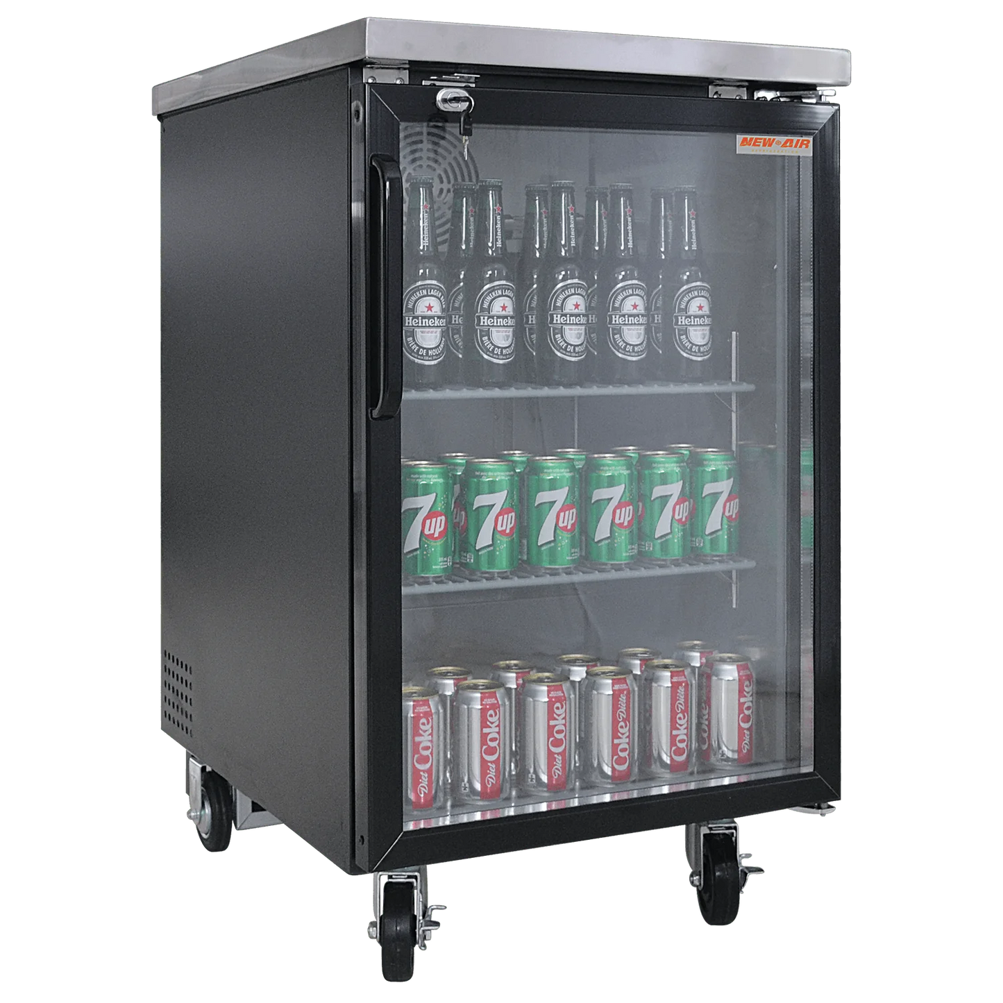 New Air NBB-23-SG 23" Glass Door Back Bar