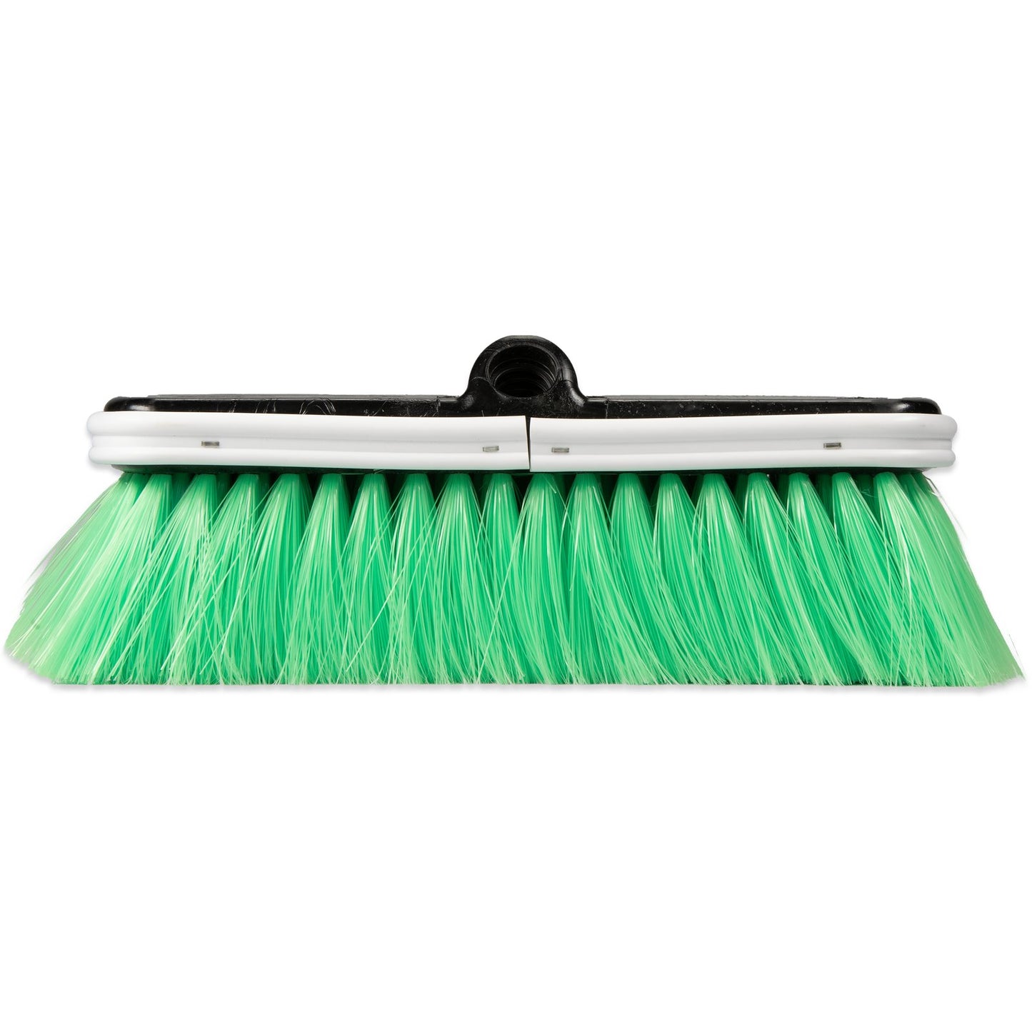 Carlisle 3646875 10" Green Flo-Thru Brush with Flagged Nylex Bristles