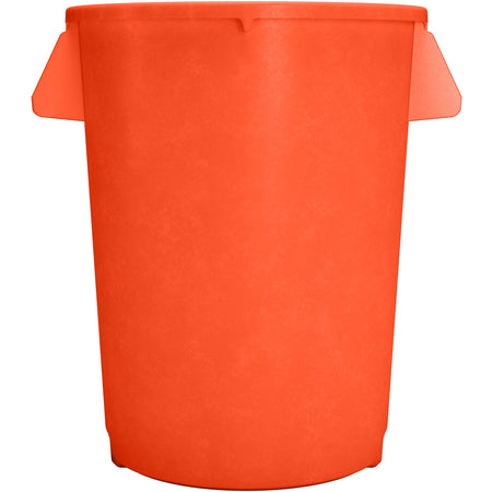 Sparta 84104424 44 Gallon Orange Round Polyethylene Bronco Waste Bin Trash Container
