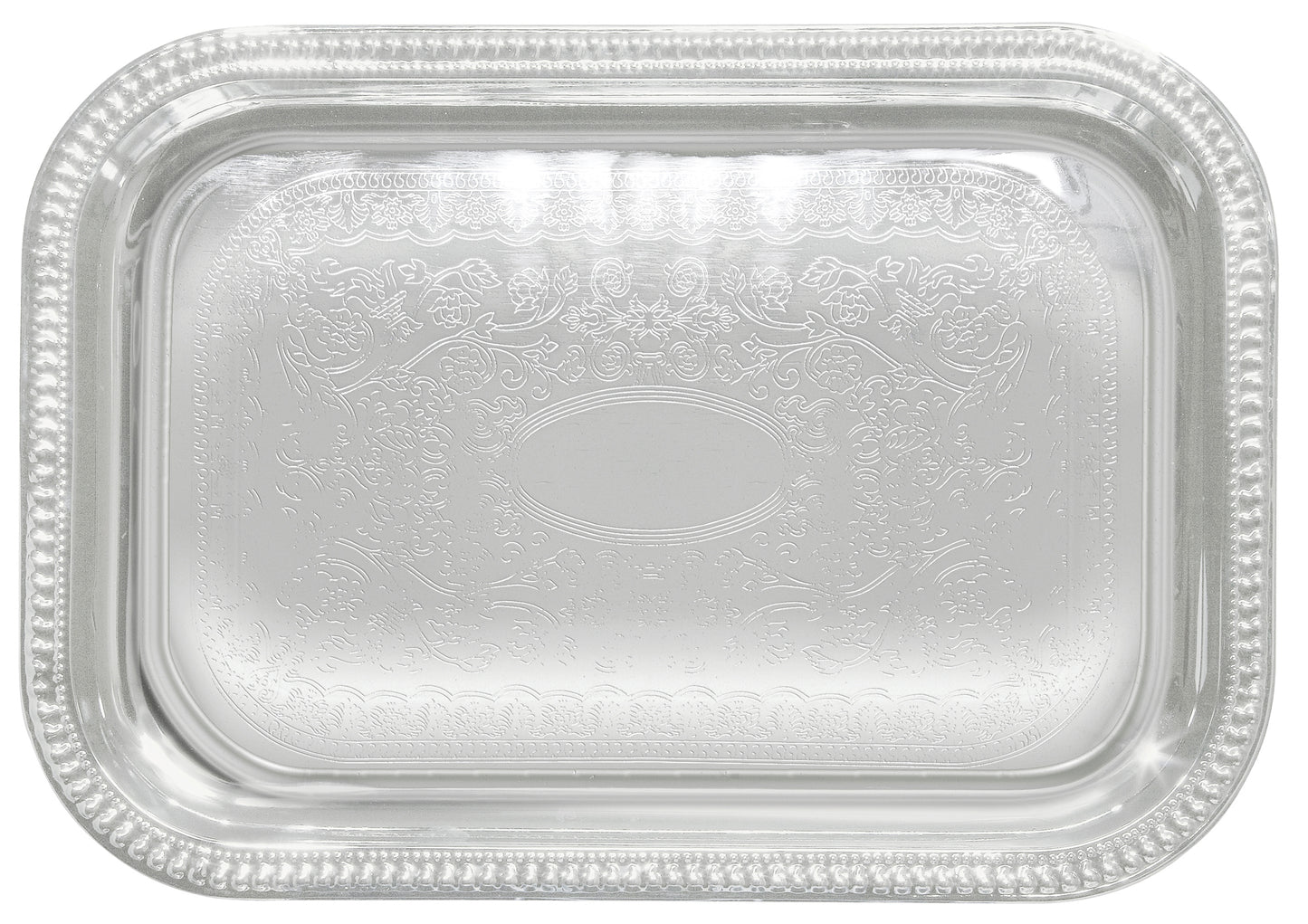 Winco CMT-1812 18" Chrome-Plated Serving Tray