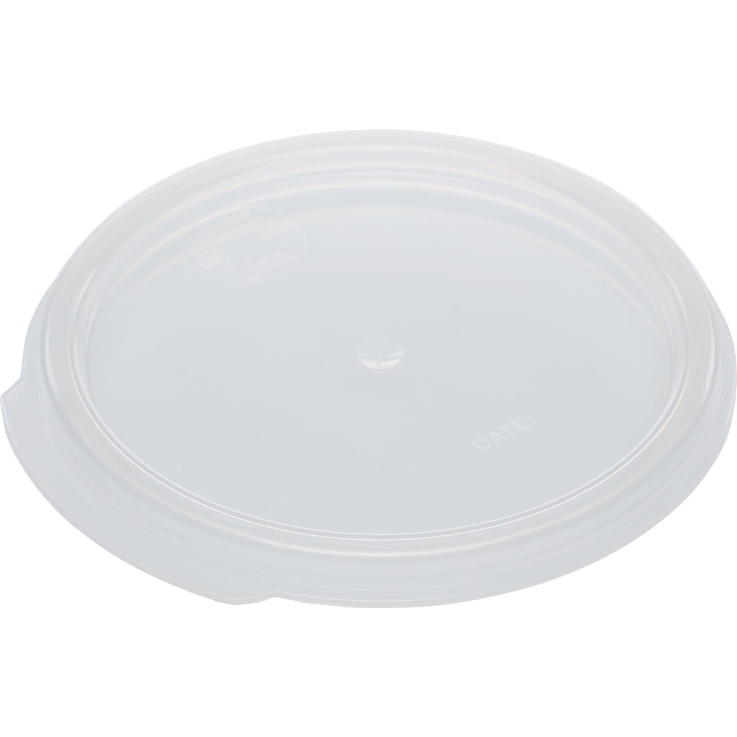 Carlisle 1077030 1 Qt Translucent Polypropylene StorPlus Color-Coded Food Storage Container Lid