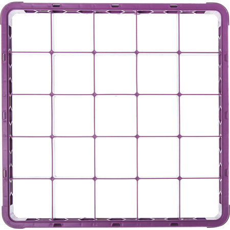 Carlisle RE25C89 Lavender 25-Compartment Polypropylene OptiClean Divided Glass Rack Extender 1.78"
