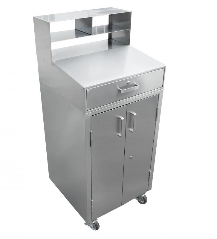 Omcan 43470 24" Stainless Steel Mobile Receiving Desk