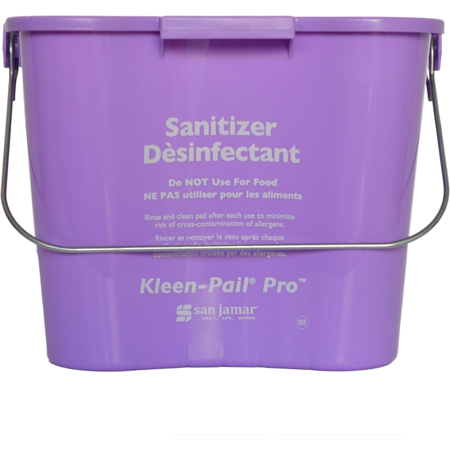 San Jamar KPP196PR 6 Qt. Purple Kleen-Pail Pro Bucket