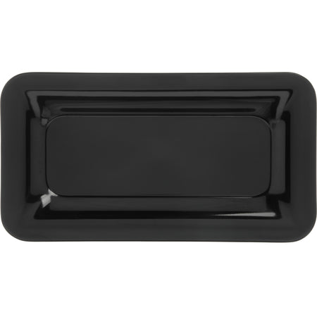 Carlisle 4446003 1" Black Melamine Designer Displayware Third Size Food Pan