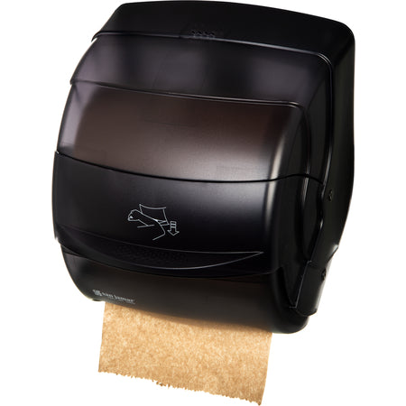San Jamar T850TBK Black Pearl Plastic Classic Integra Lever Roll Towel, All Core Sizes