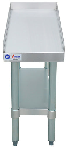 Omcan 24185 30" x 12" Stainless Steel Equipment Stand with Galvanized Undershelf and Legs