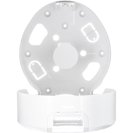 Carlisle R2070WHCL 9" White/Clear Single Summit Jumbo Bath Tissue Dispenser, 3.25" core