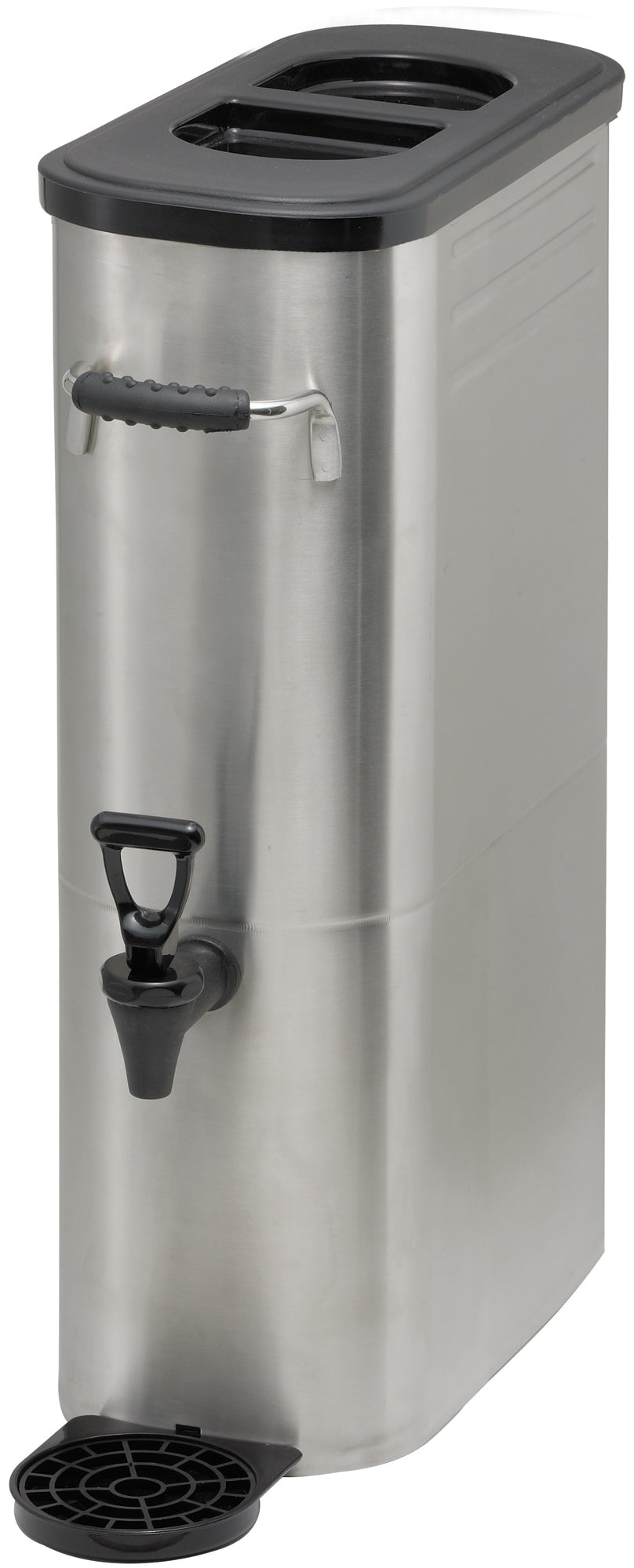 Winco SSBD-3 3 Gallon Stainless Steel Slim Iced Tea Dispenser