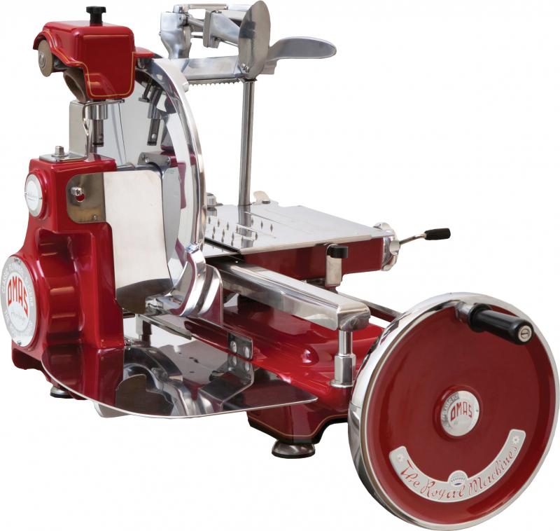 Omcan 44007 Historic Volano Manual Slicer with 12.5" blade size
