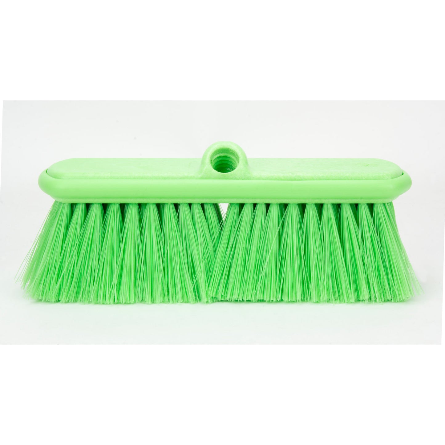 Carlisle 40050EC75 9.5" Lime Color Coded Flo-Thru Brush with Protective Bumper