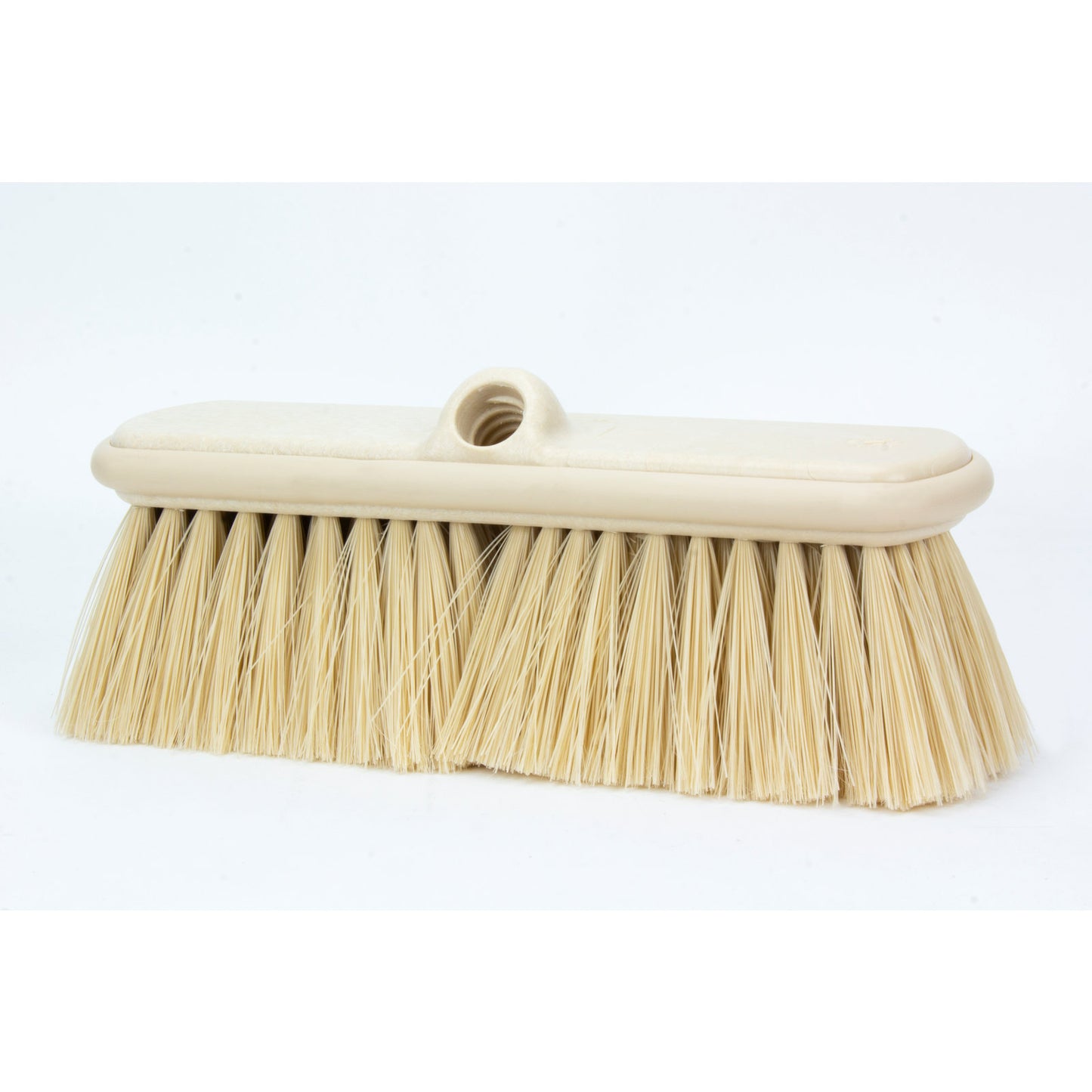 Carlisle 40050EC25 9.5" Tan Color Coded Flo-Thru Brush with Protective Bumper