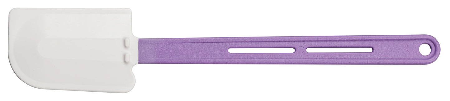 Winco PSH-14P 14" Purple Flat Blade Silicone Scraper, Heat Resistant