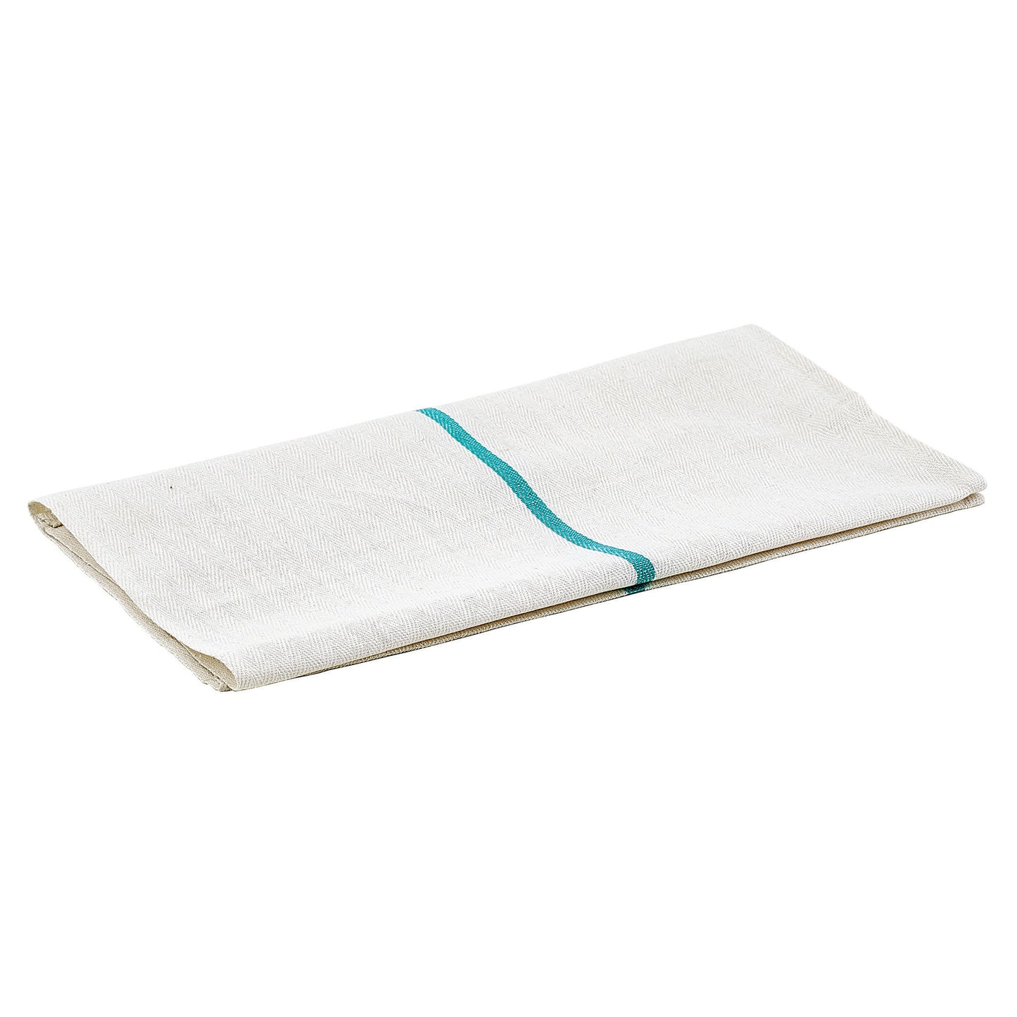 Winco BTH-2028G Green Stripe Herringbone Towel