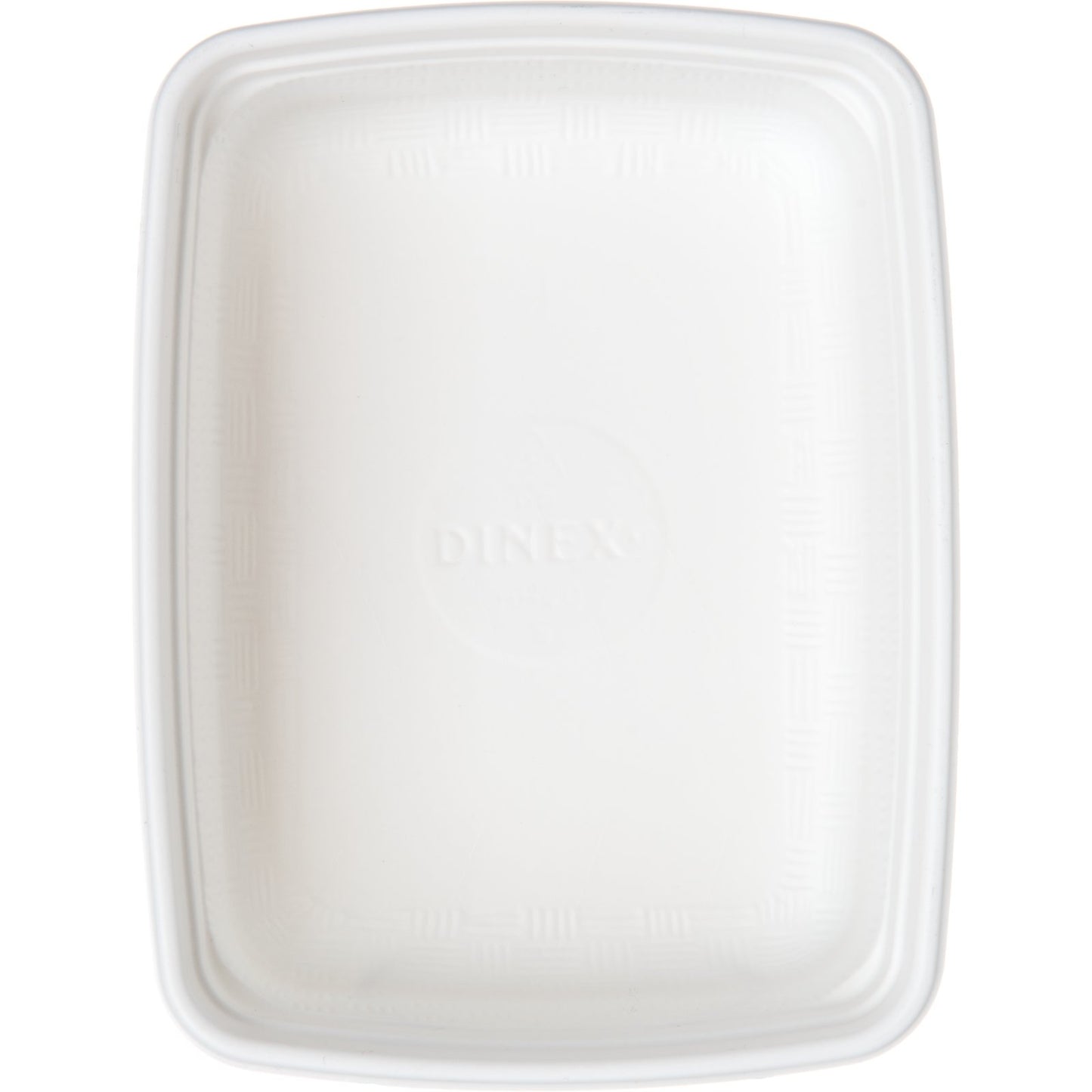 Dinex DXHH20 8 oz. White Rectangular Soup Bowl (1000/cs)