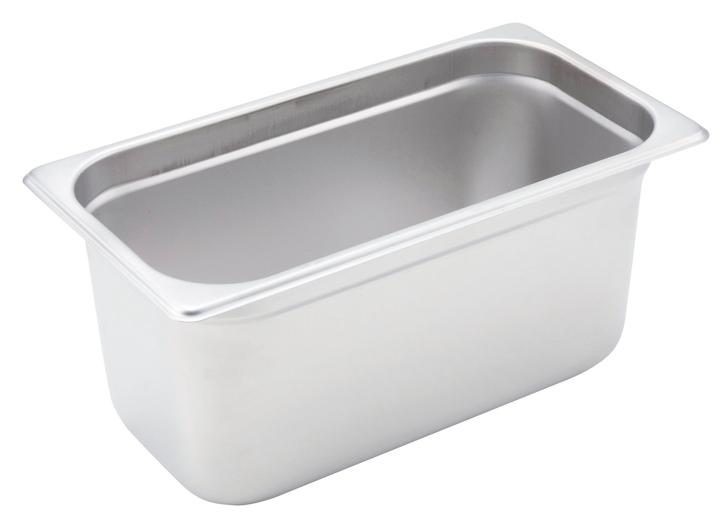 Winco SPJH-306 1/3 Size Stainless Steel Anti-jam Steam Pan, 6" Deep