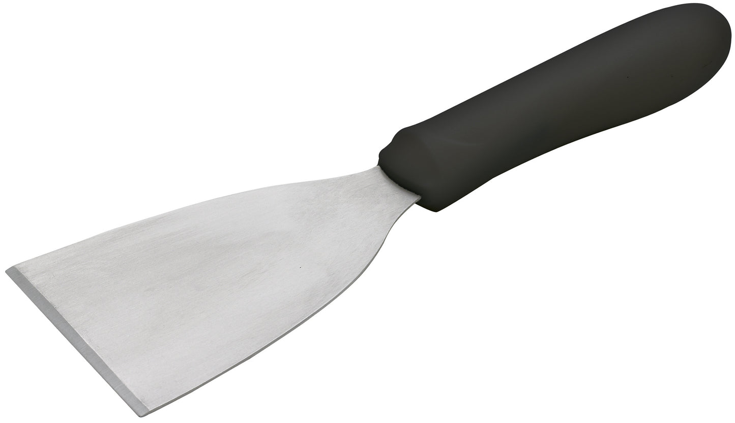 Winco TKP-32 4-1/2" x 3-1/8" Blade Black Polypropylene Handle Scraper