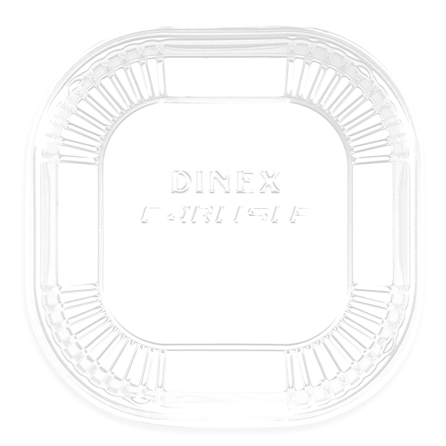 Dinex DX11810174 4" x 4" Clear Dome Lid for 10oz Square Dish (1000/cs)