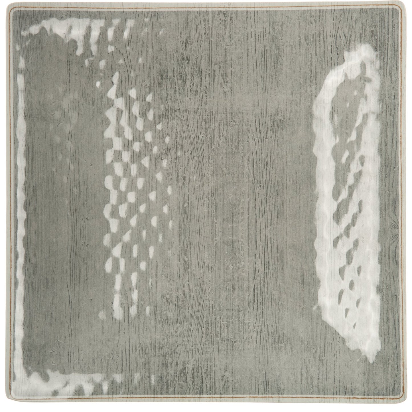 Carlisle 6402218 10.5" Smoke Grove Melamine Square Plate