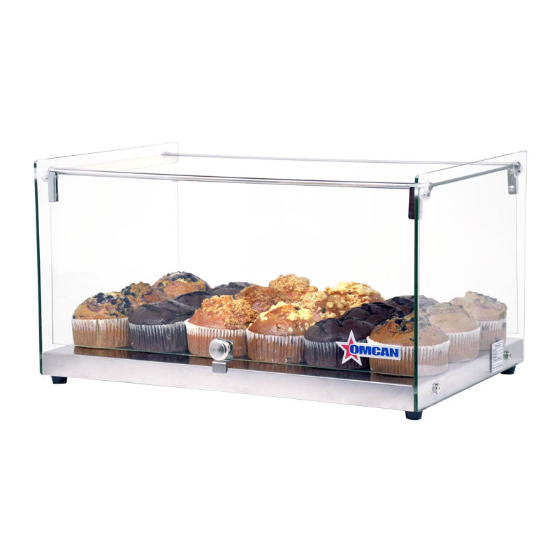 Omcan 44371 35L 22" Countertop Food Display Case with Square Front Glass