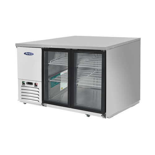 Atosa MBB59GGR 59" Double Glass Door Back Bar Cooler