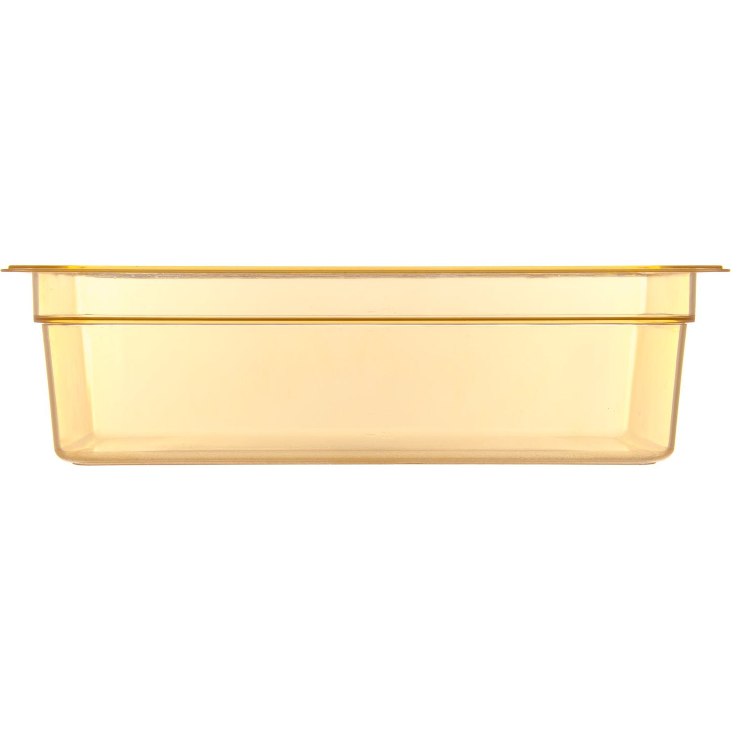 Carlisle 10402B13 Full-Size Amber High Heat Plastic StorPlus Food Pan, 6" Deep