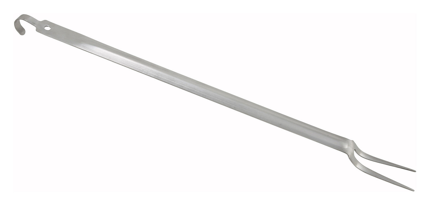 Winco BHKF-21 21" Stainless Steel Basting Fork w/ Hook