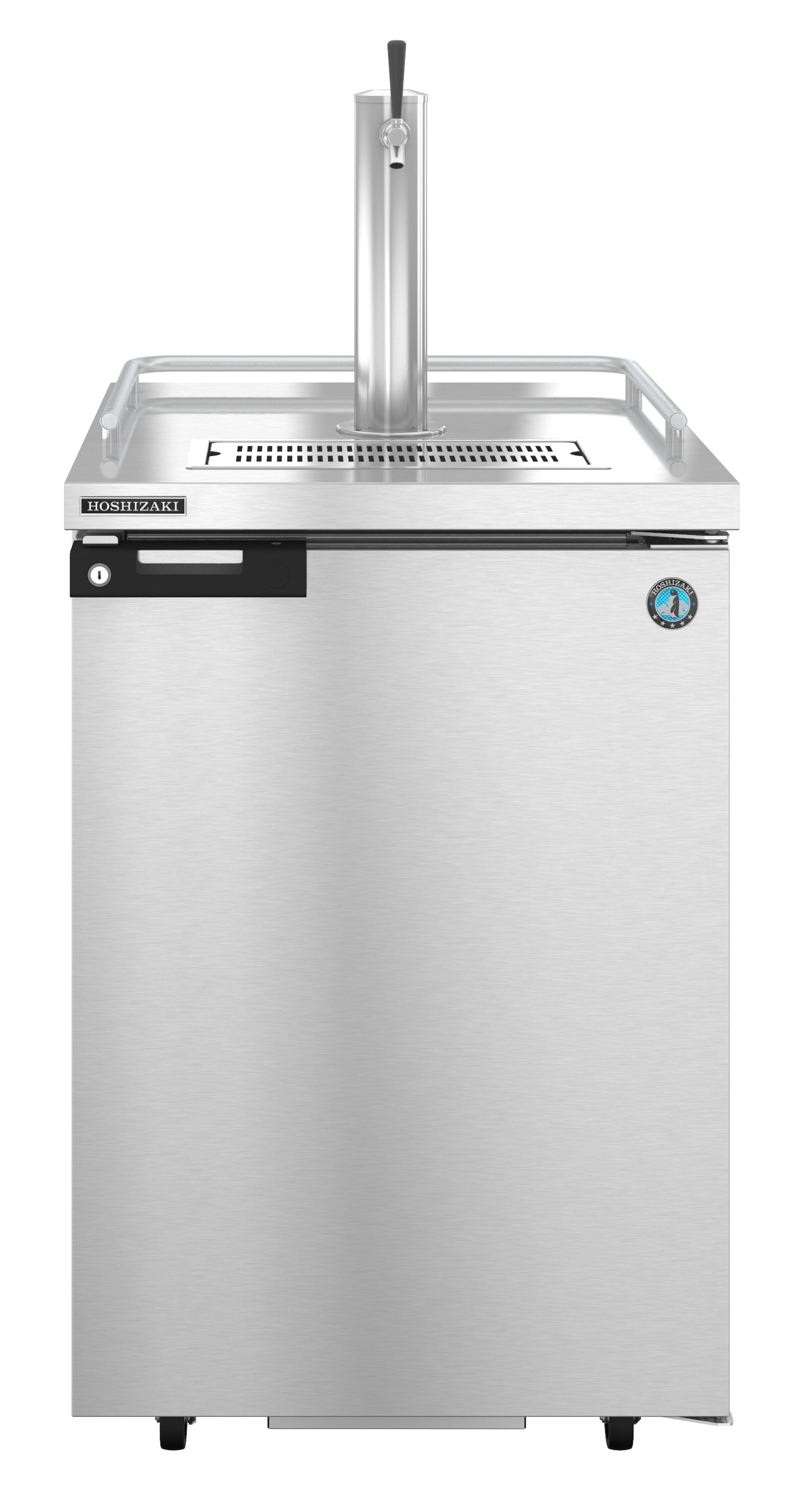 Hoshizaki DD24-S One Section Stainless Steel Back Bar Direct Draw, Solid Door Refrigerator