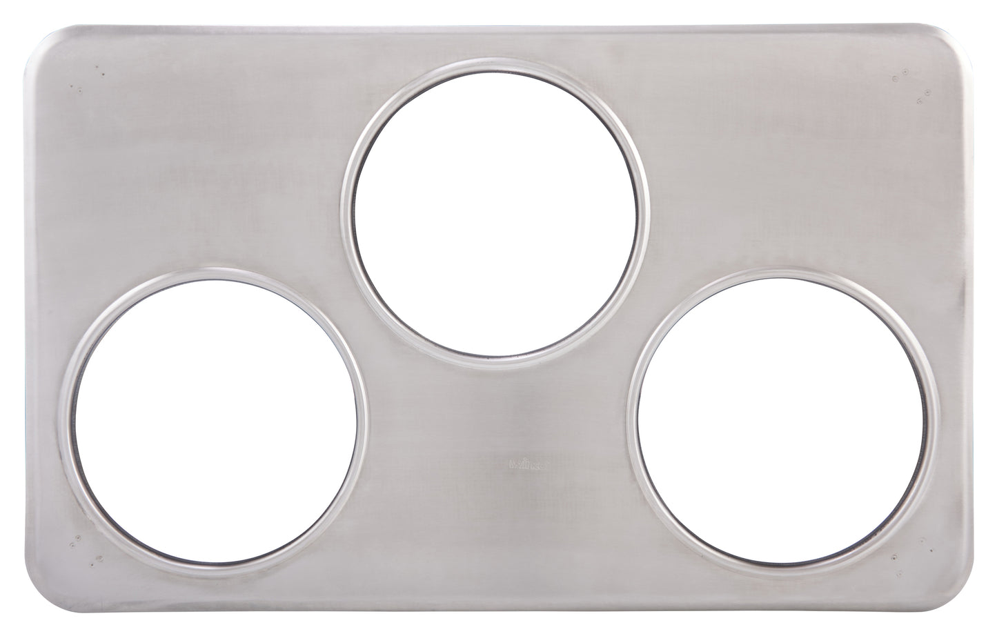 Winco ADP-666 Stainless Steel Adaptor Plate, Three 6-3/8" Holes
