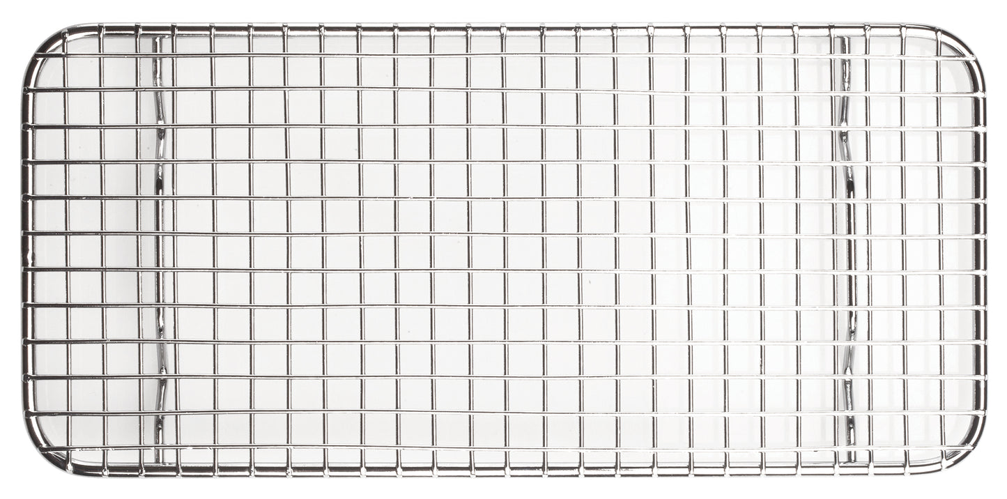 Winco PGWS-510 5" X 10-1/2" Stainless Steel Pan Grate for Third-size Steam Pan