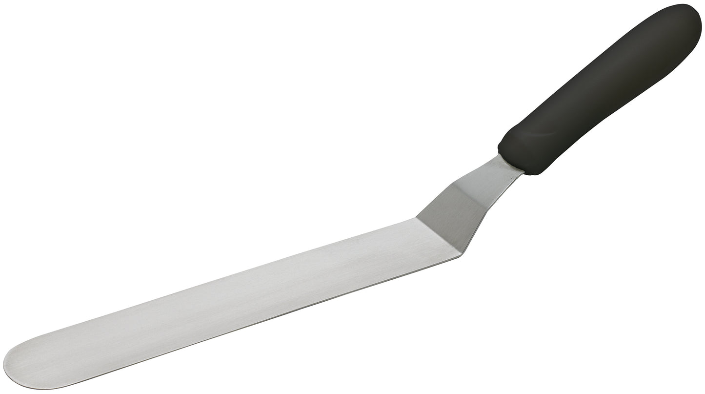 Winco TKPO-9 Black Polypropylene Handle Spatula w/ Offset, 8-1/2" x 1-1/2" Blade