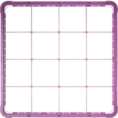 Carlisle RE16C89 Lavender 16-Compartment Polypropylene OptiClean Divided Glass Rack Extender 1.78"