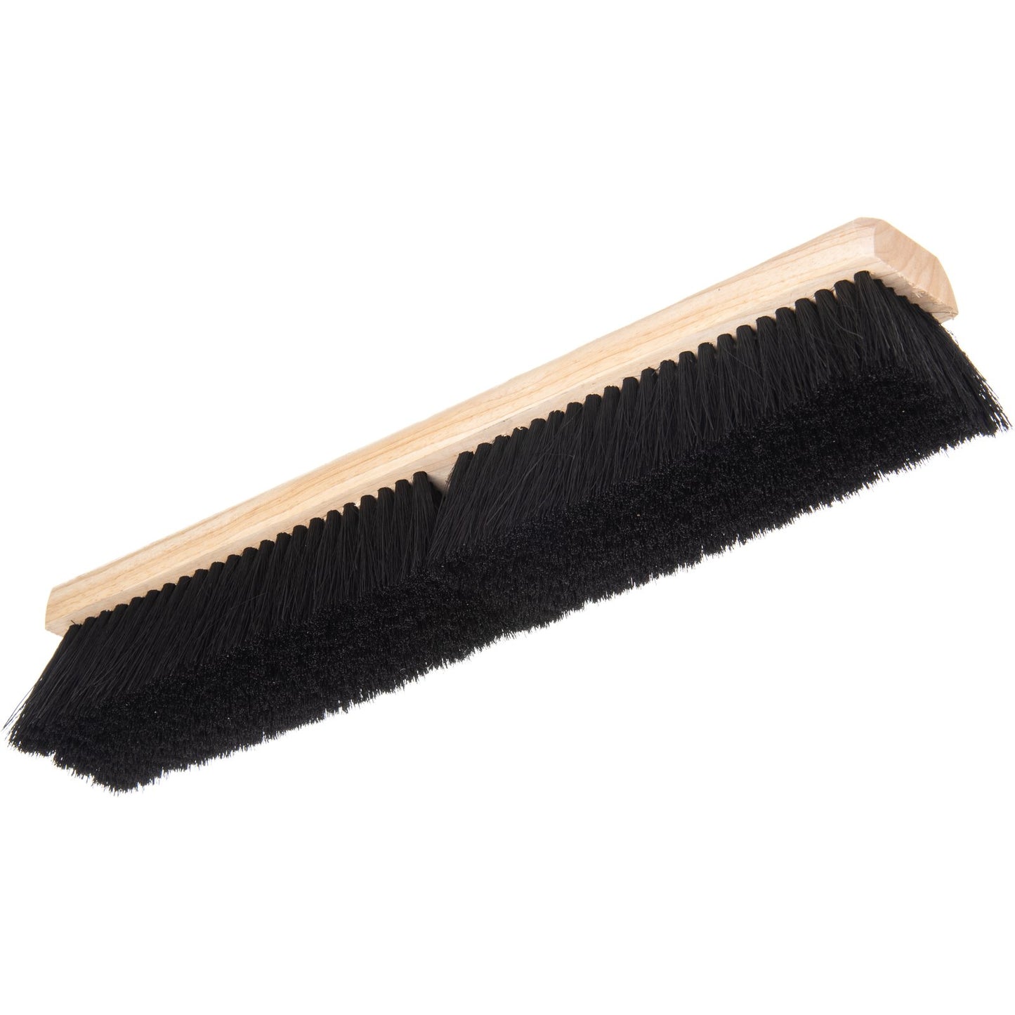 Carlisle 3621921803 18" Black Flo-Pac Hardwood Push Broom Head with Tampico Bristle