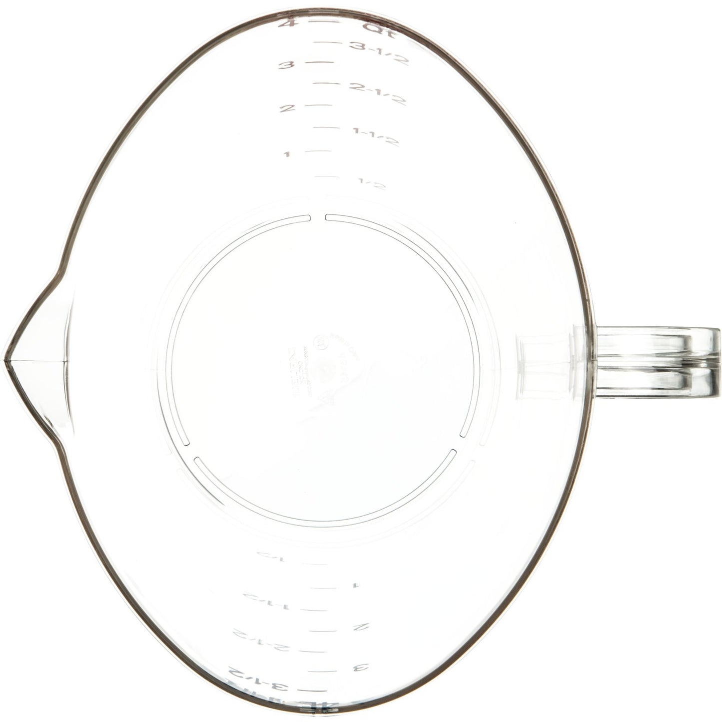 Carlisle 4314507 1 gal Clear Polycarbonate Commercial Measuring Cup