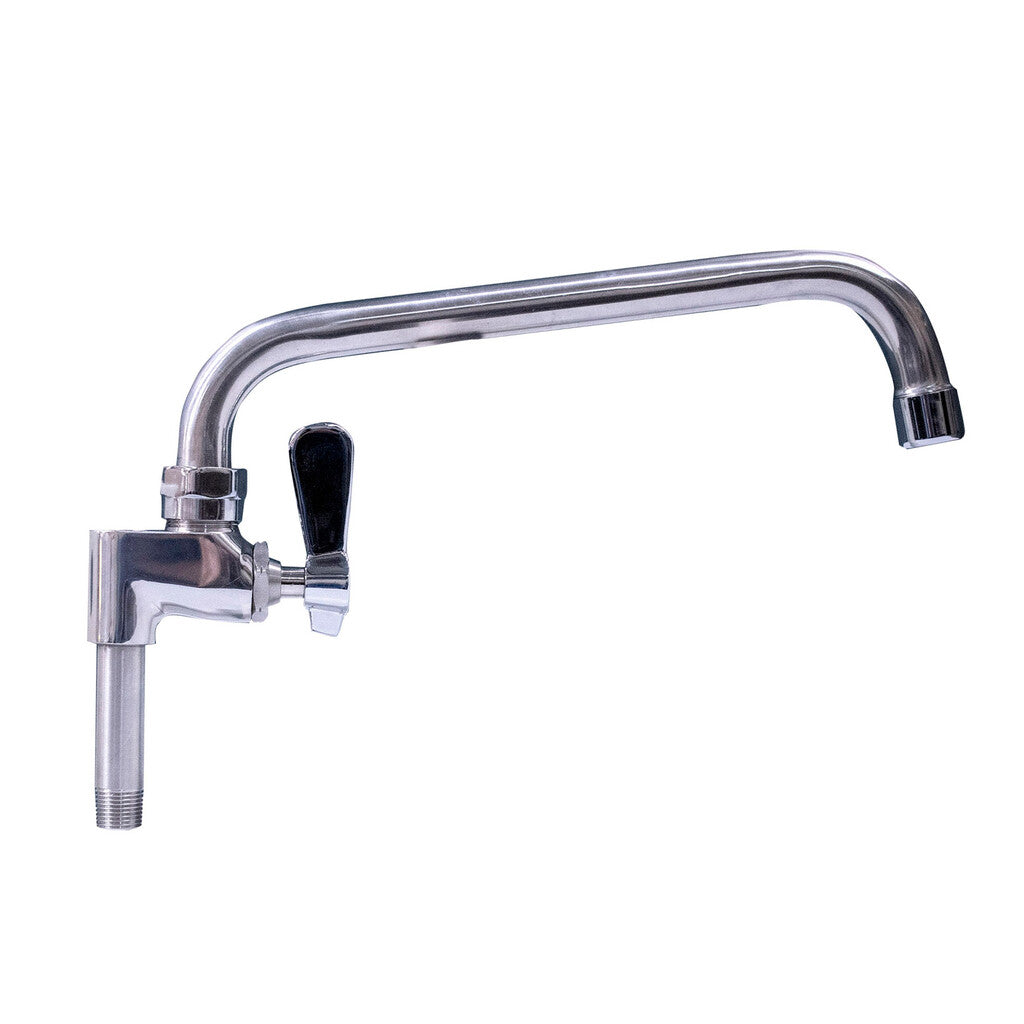 BK Resources EVO-AF16 Stainless Steel Evolution Series Add On Faucet 16" Swing Spout