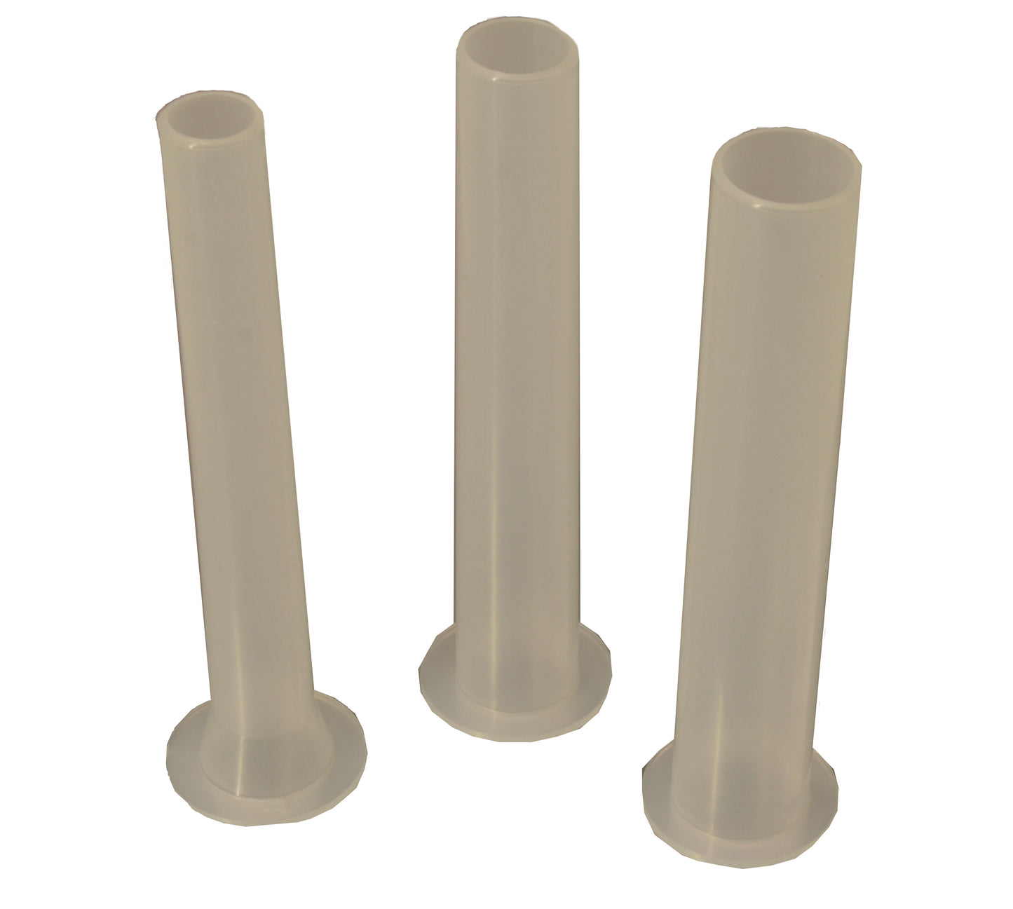 Omcan 16823 3 pc. Funnel Set for item 44203 Vertical Direct Drive Economy Sausage Stuffer