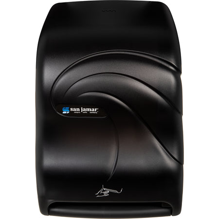 San Jamar T1490TBK Black Pearl Oceans Smart System with IQ Sensor Electronic Touchless Towel Dispenser