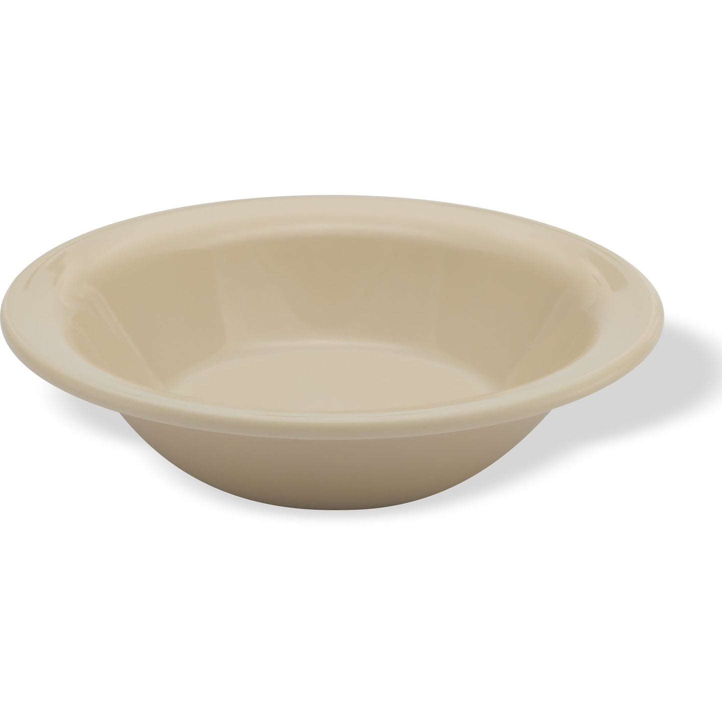 Carlisle KL80025 5 oz Tan Kingline Melamine Rimmed Fruit Bowl