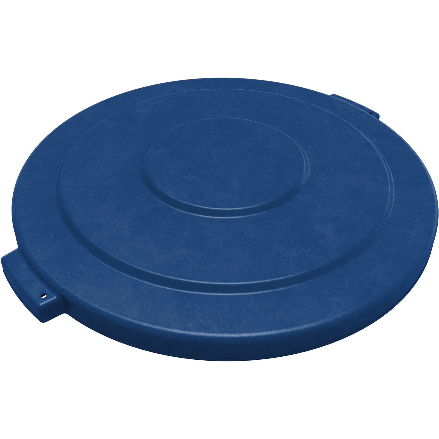 Sparta 84104514 44 Gallon Blue Round Polyethylene Bronco Waste Bin Trash Container Lid