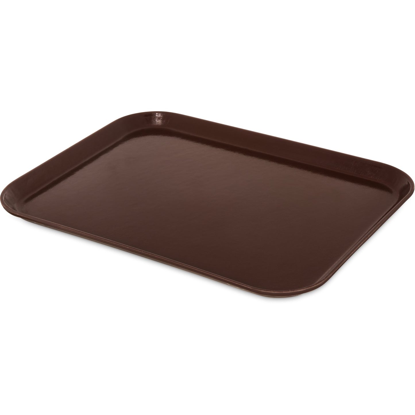 Carlisle 1814FG127 18" x 14" Chocolate Glasteel Fiberglass Tray