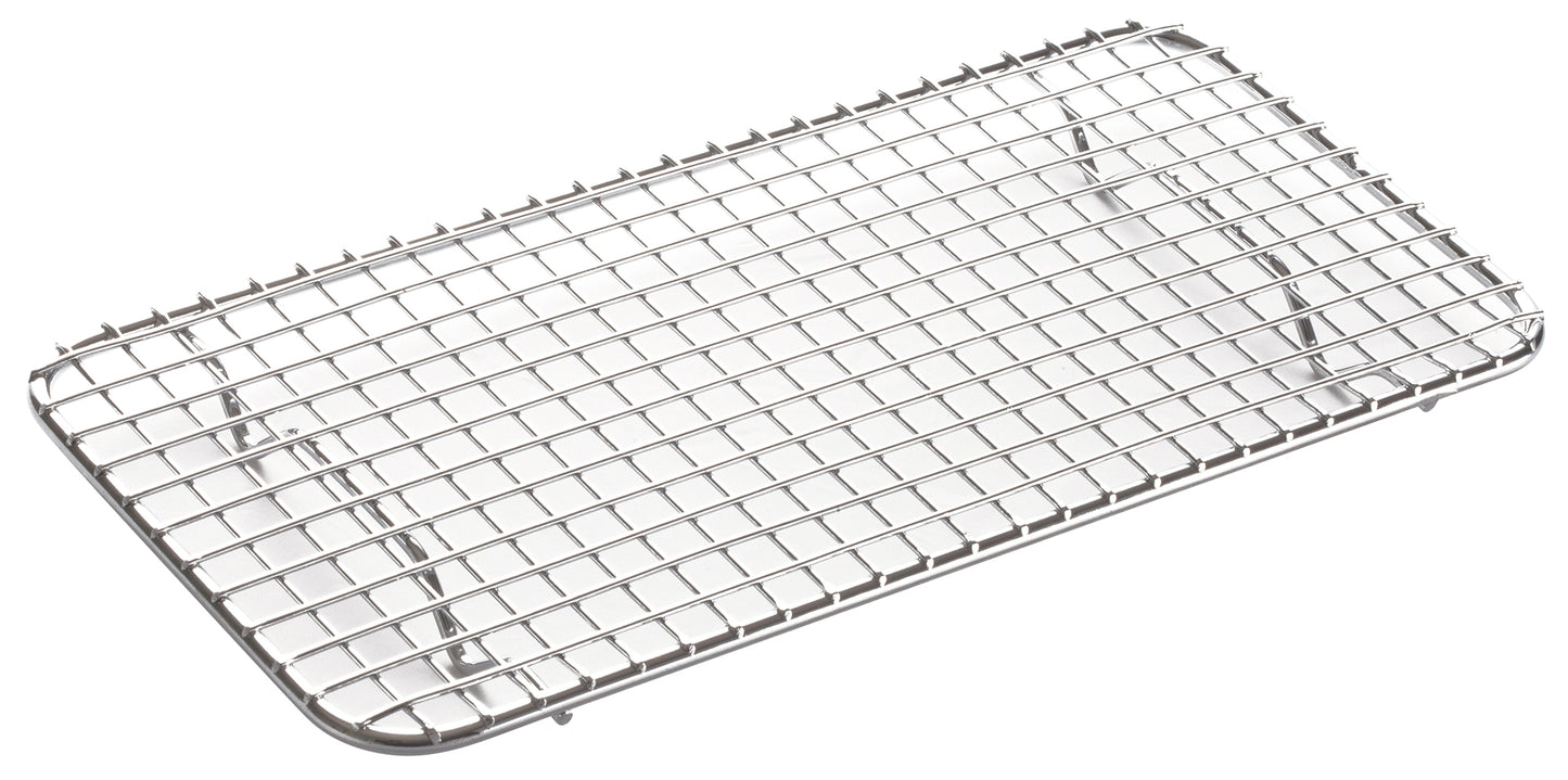 Winco PGWS-510 5" X 10-1/2" Stainless Steel Pan Grate for Third-size Steam Pan