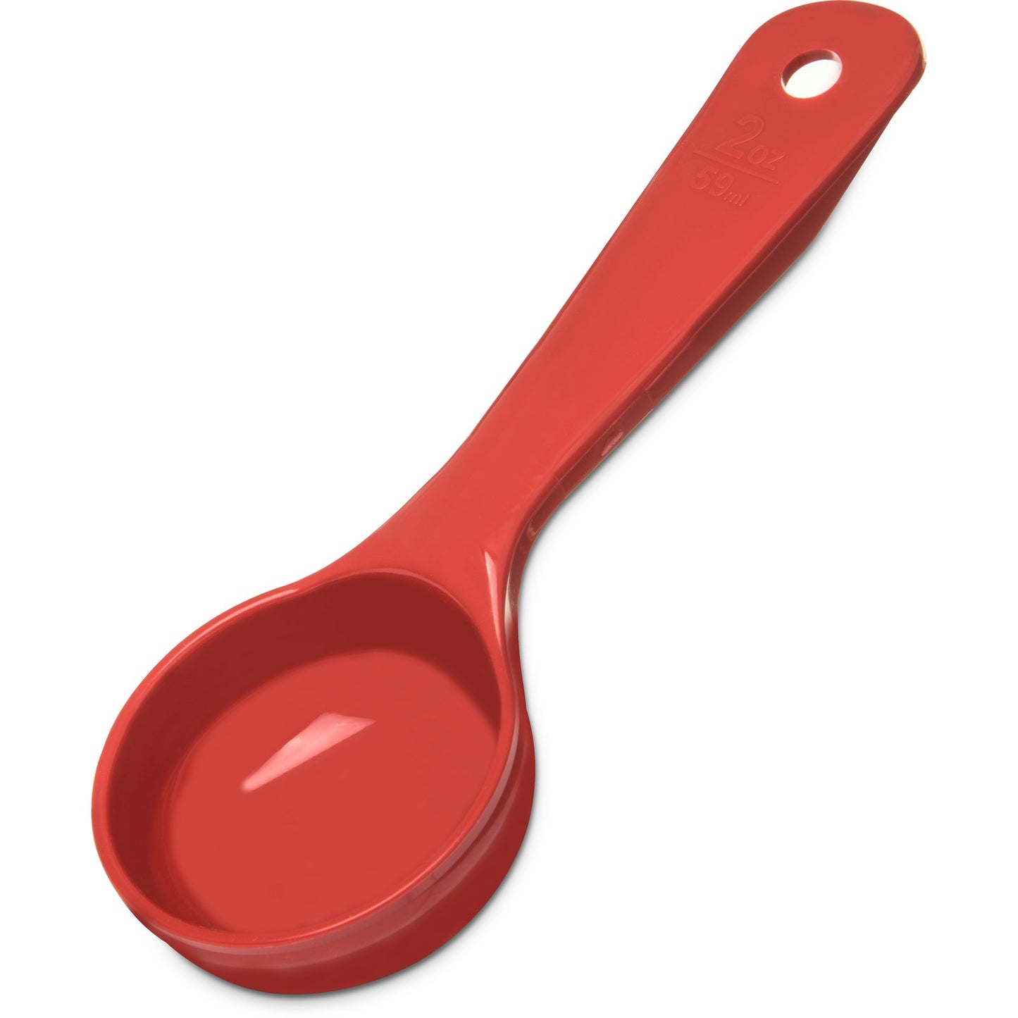 Carlisle 492405 2 oz Red Acetal Measure Miser Solid Short Handle
