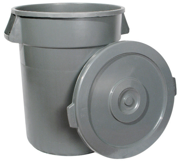 Winco PTC-32G 32 Gallon Gray Trash Can