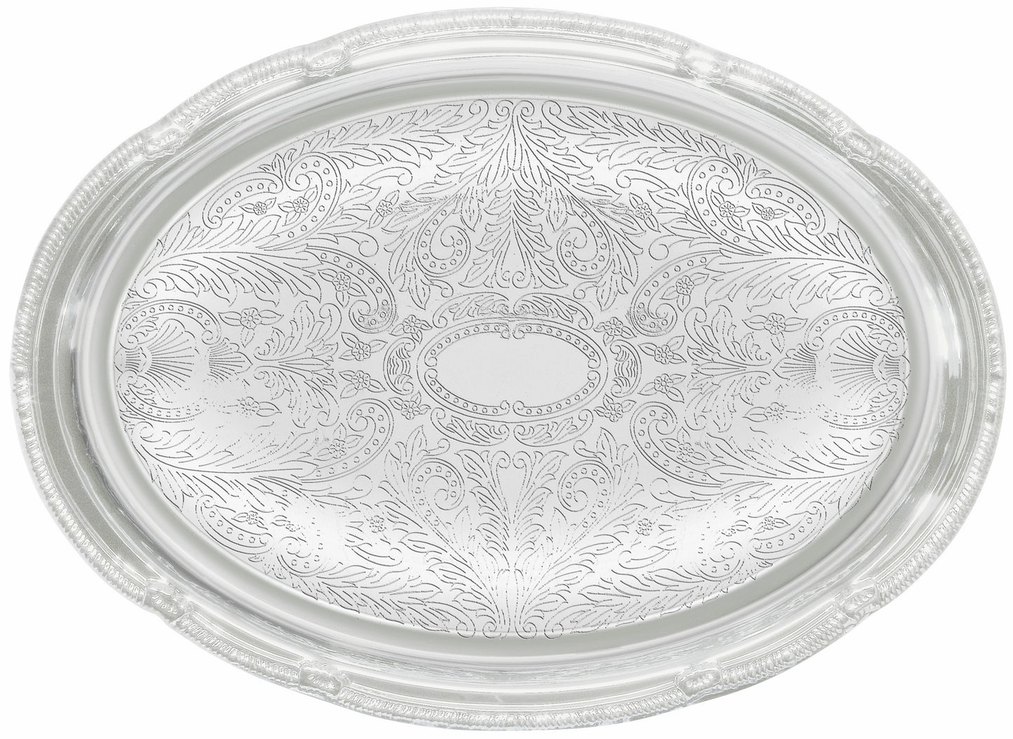 Winco CMT-1318 18" x 13" Chrome-Plated Serving Tray